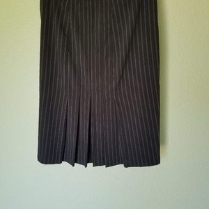 Moda International pinstriped skirt with back plea